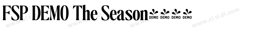 FSP DEMO The Season字体转换